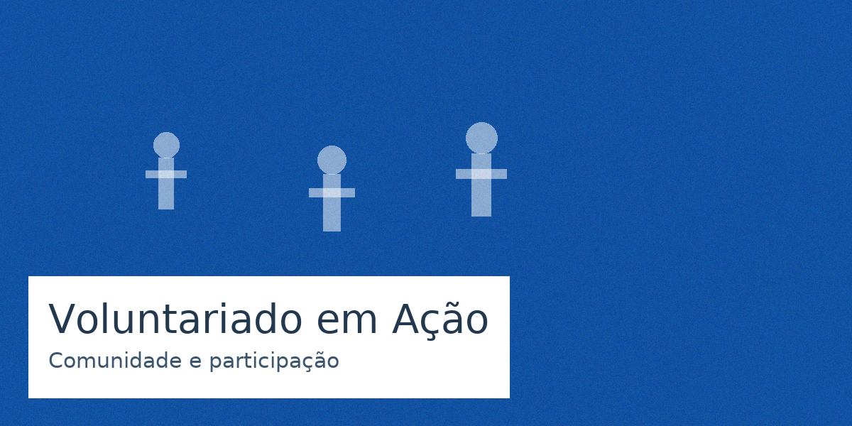Voluntário em ação